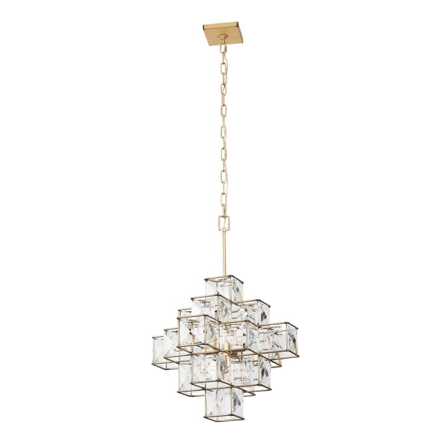 Varaluz Cubic 6 Light 26" Wide Crystal Chandelier