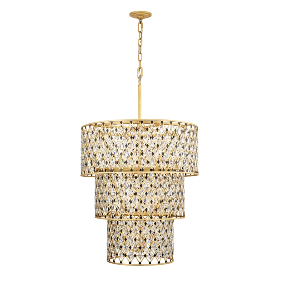 Varaluz Windsor 13 Light 32" Wide Crystal Waterfall Chandelier