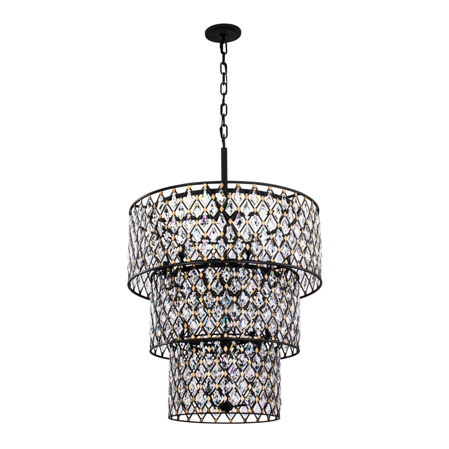 Varaluz Windsor 13 Light 32" Wide Crystal Waterfall Chandelier
