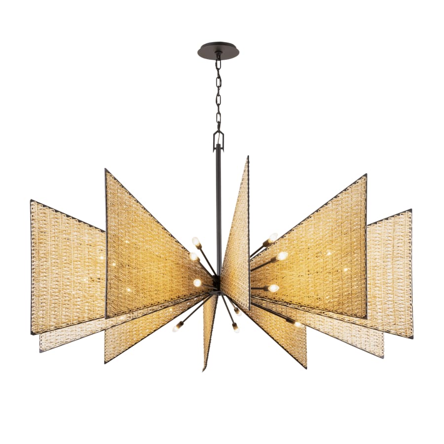 Varaluz Machina 30 Light 73" Wide Abstract Sputnik Chandelier