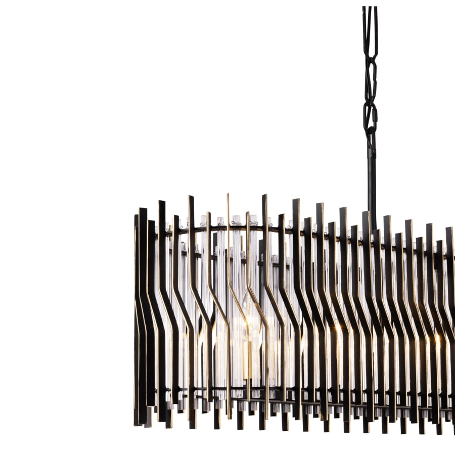 Varaluz Park Row 6 Light 48" Wide Linear Pendant