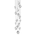 WAC Lighting Whirl 15 Light 23" Wide LED Abstract Multi Light Pendant