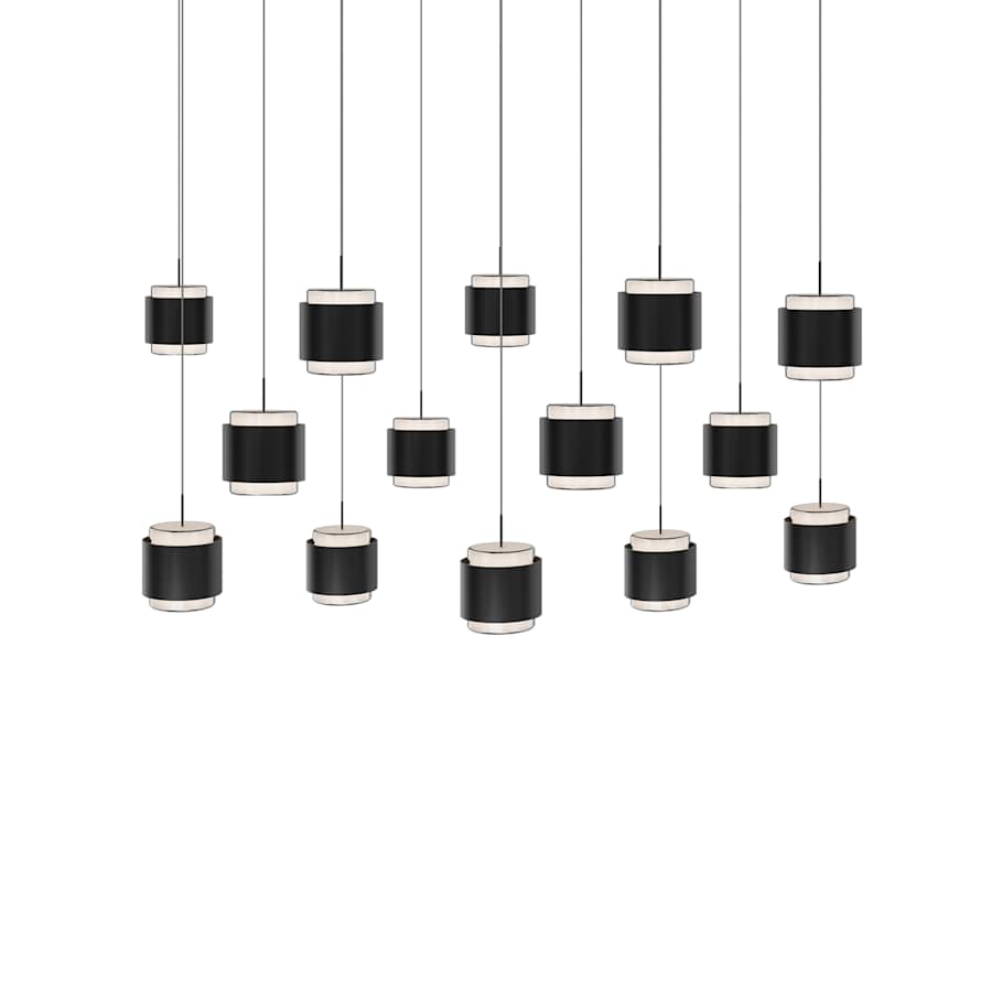 WAC Lighting Banded 42" Wide LED Multi Light Pendant