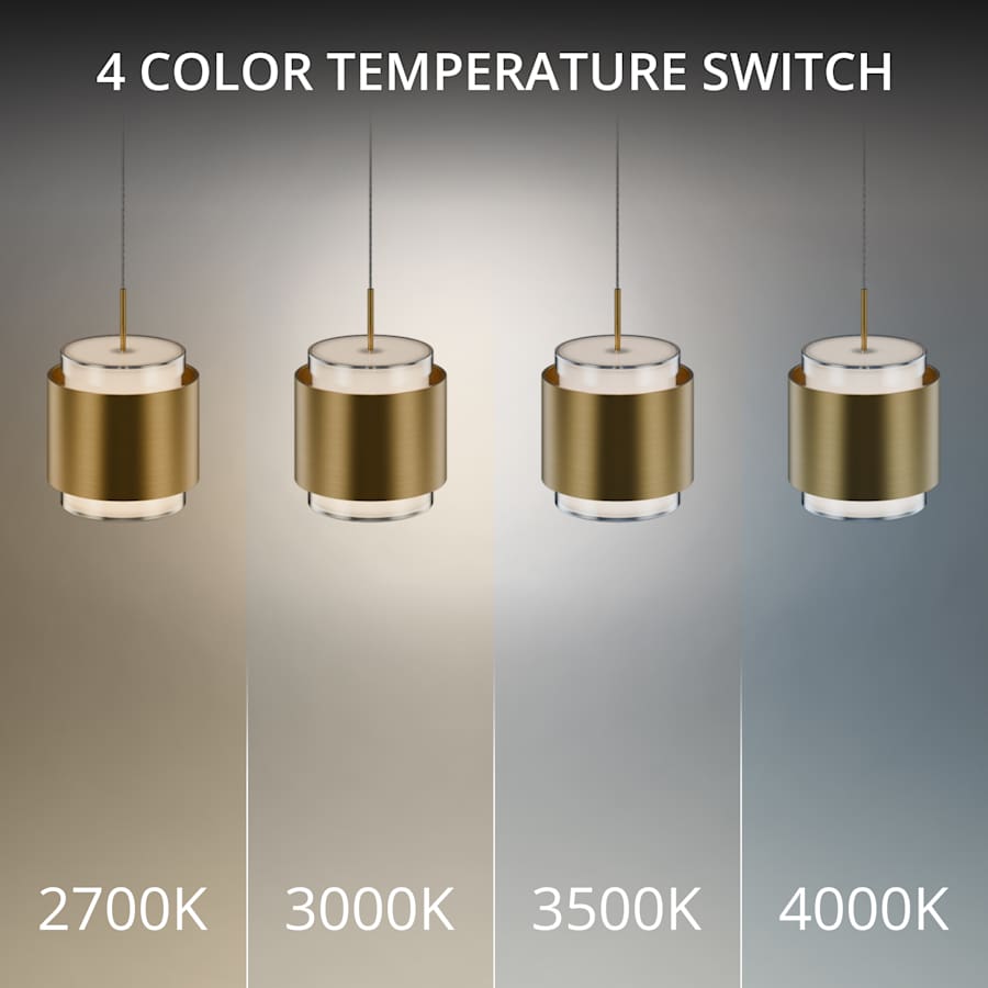 WAC Lighting Banded 42" Wide LED Multi Light Pendant