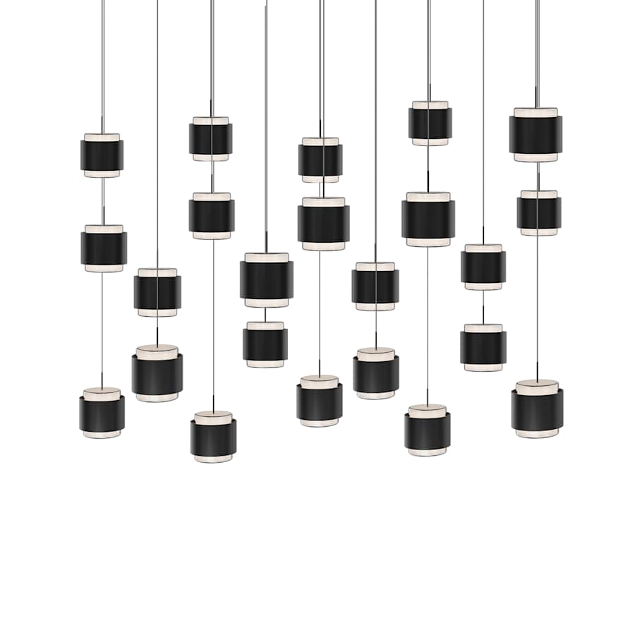 WAC Lighting Banded 42" Wide LED Multi Light Pendant