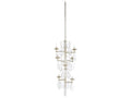 Wildwood Liza 8-Light Chandelier in Silver Leaf with Cast Glass Discs