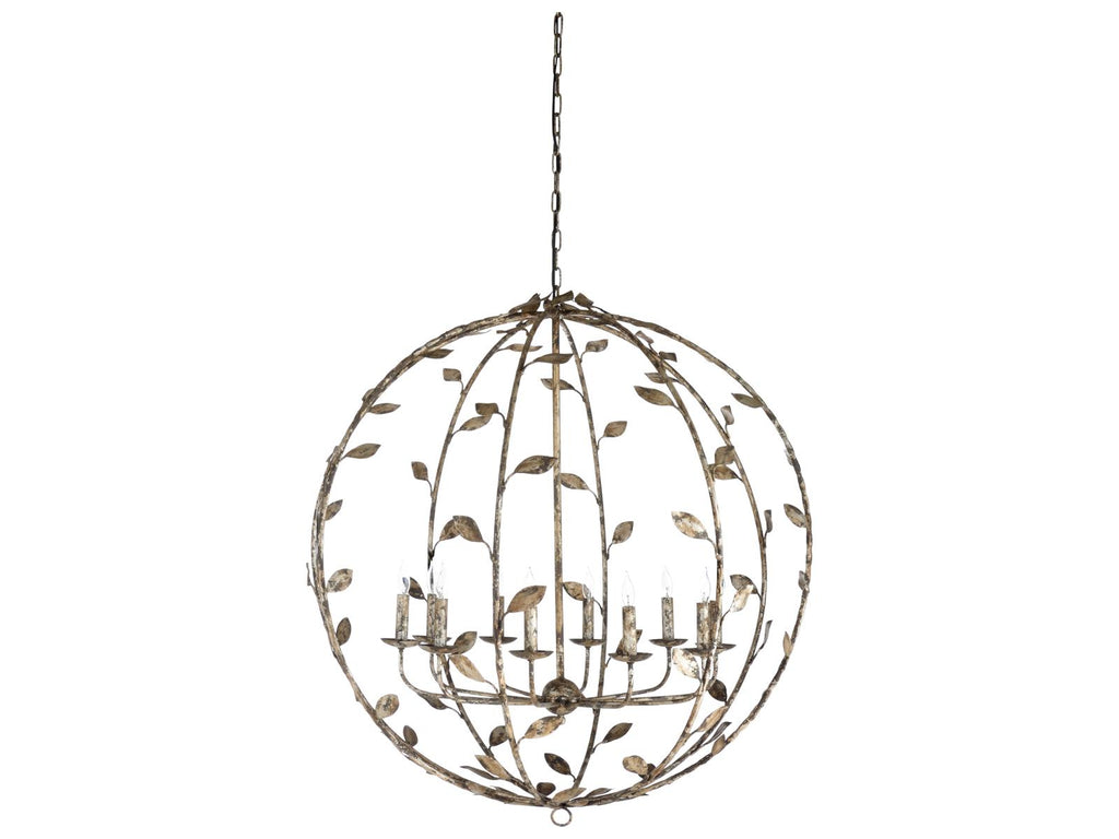 Wildwood Charlotte 10-Light Chandelier in Rustic Silver Leaf
