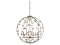 Wildwood Charlotte 10-Light Chandelier in Rustic Silver Leaf