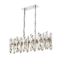 Z-Lite Bova 11 Light 12" Wide Crystal Linear Chandelier