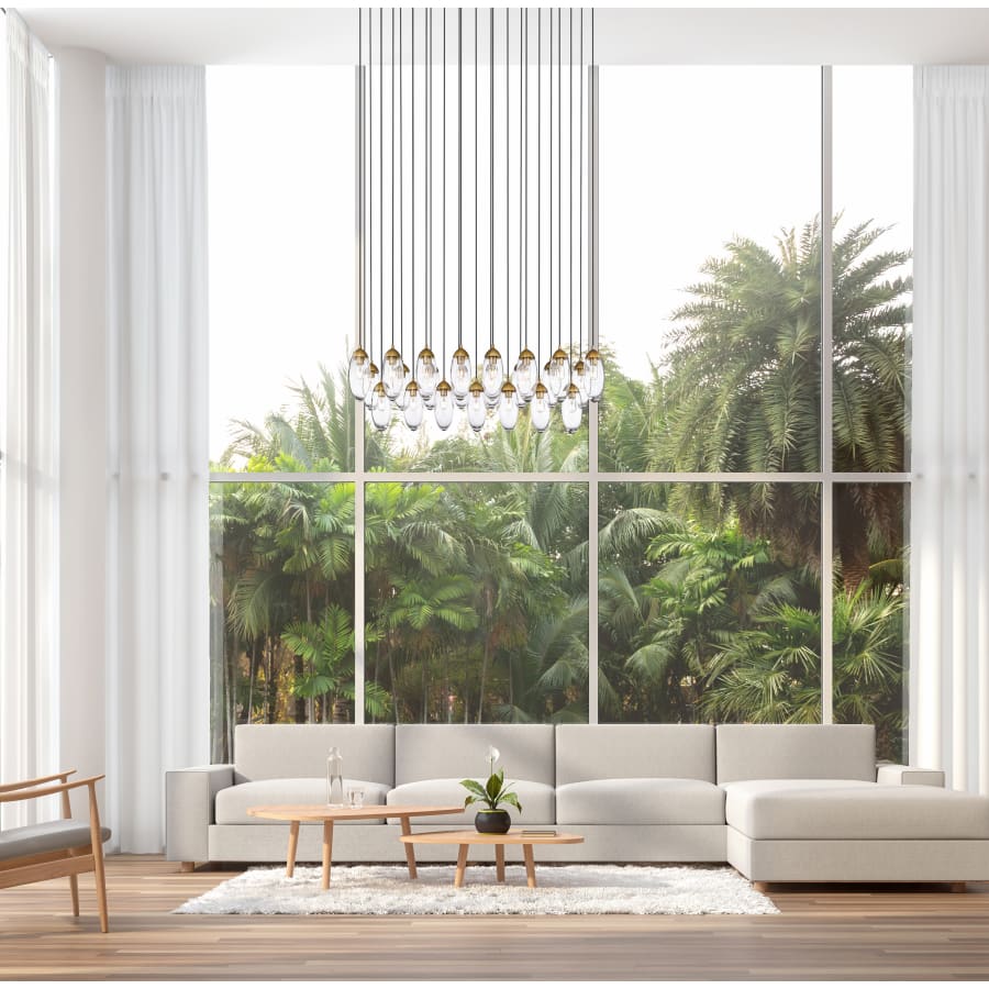 Z-Lite Arden 23 Light 54" Wide Suspension Linear Pendant
