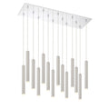 Z-Lite Forest 14 Light 32" Wide LED Linear Pendant with 12" Pendants