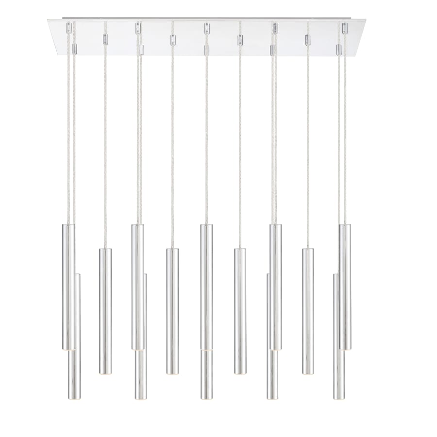 Z-Lite Forest 14 Light 32" Wide LED Linear Pendant with 12" Pendants