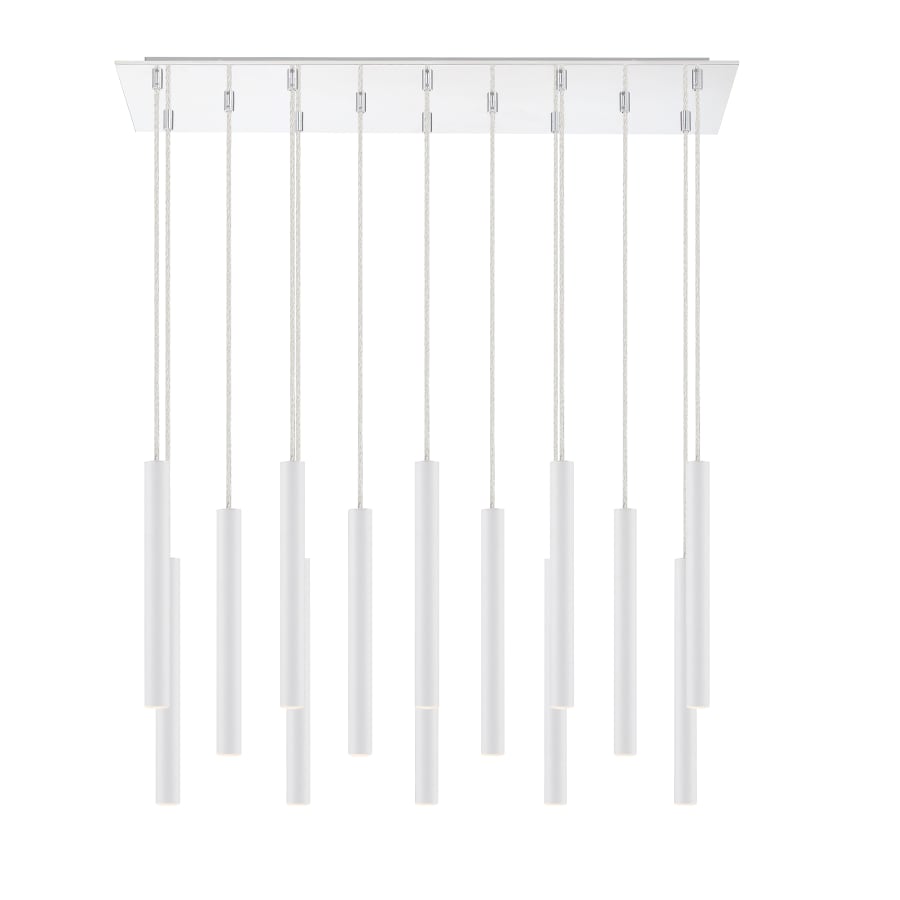 Z-Lite Forest 14 Light 32" Wide LED Linear Pendant with 12" Pendants