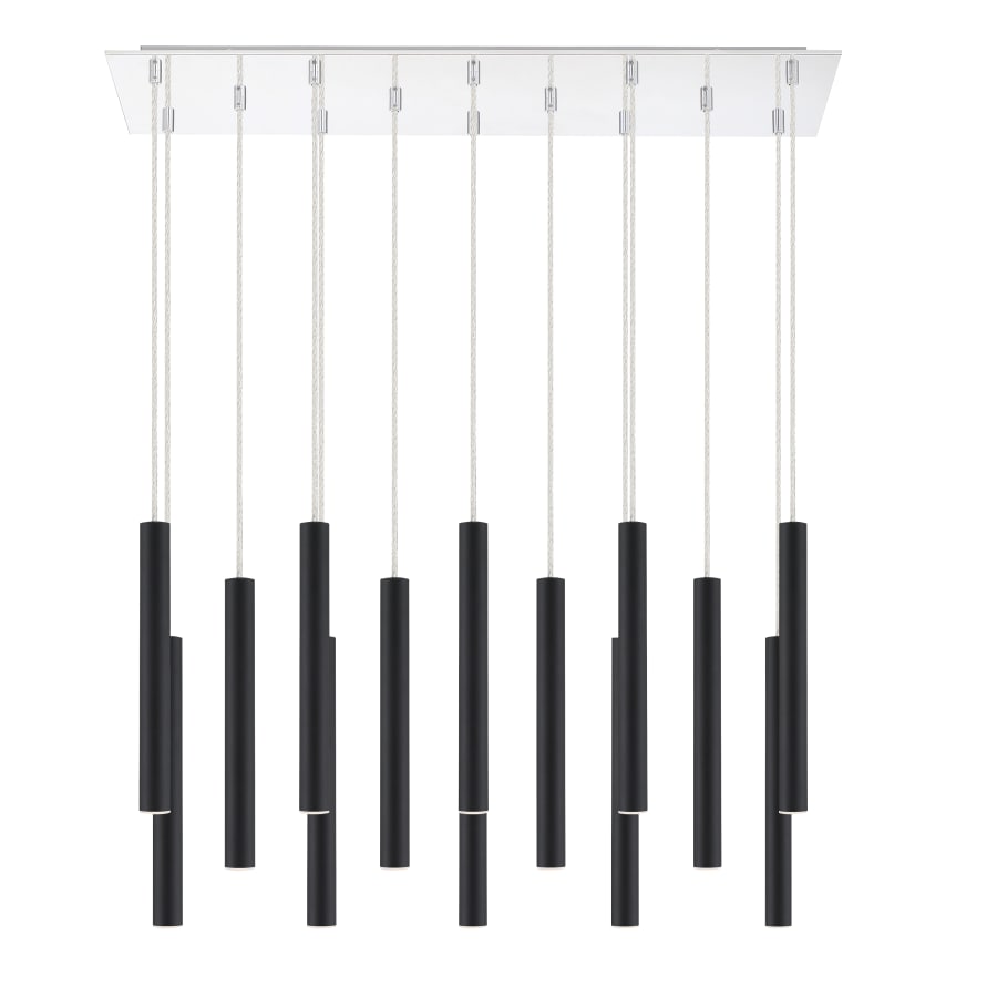 Z-Lite Forest 14 Light 32" Wide LED Linear Pendant with 12" Pendants