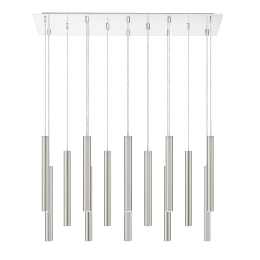 Z-Lite Forest 14 Light 32" Wide LED Linear Pendant with 12" Pendants