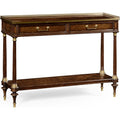 Jonathan Charles Brompton French Style Mahogany Console with Brass Gallery (494892-BMA)
