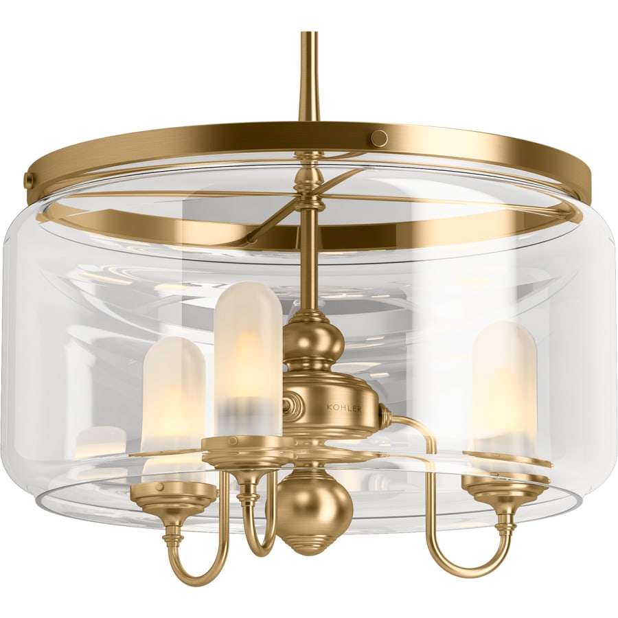 Kohler Lighting Artifacts 22" Wide 3 Light Chandelier