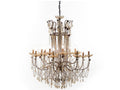 Zentique 16-Light Lazzaro Chandelier Gold Crystal Candelabra