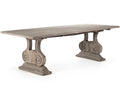 Toby Rectangle Dining Table with Trestle Base in Weathered Finish
